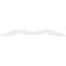 Ekena Millwork Pitch Midway Architectural Grade PVC Gable Pediment, 36"W x 7 1/2"H x 1"P (5/12) GPP036X008X100MID - alternate 4